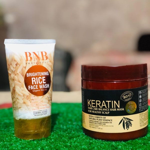 2 In 1 Keratin Mask And Bnb Facewash Deal